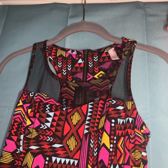 3/15🔥Aztec sheer neck dress - Picture 5 of 12